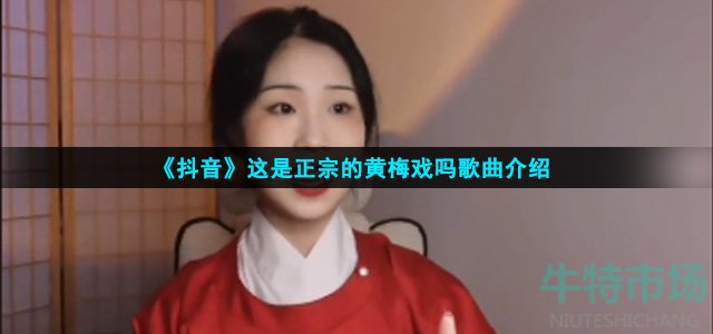 《抖音》这是正宗的黄梅戏吗歌曲介绍