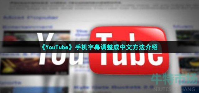 手机看youtube怎么翻译成中文 手机字幕设置成中文教程 牛特市场