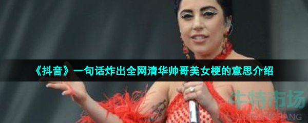 《抖音》一句话炸出全网清华帅哥美女梗的意思介绍