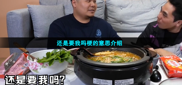 还是要我吗梗的意思介绍