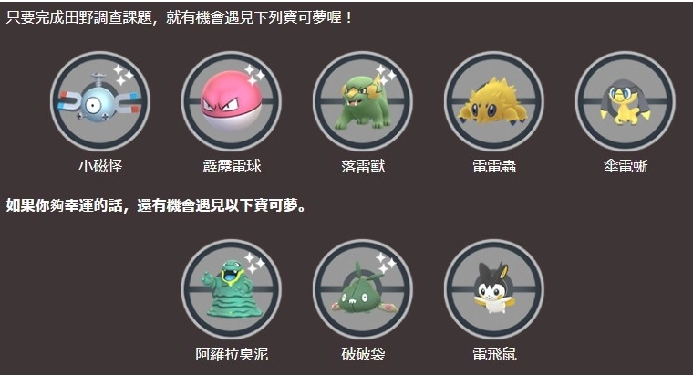 《Pokémon GO》推出名胜古迹的季节最新一波发电所活动！伞电蜥游戏内首次登场