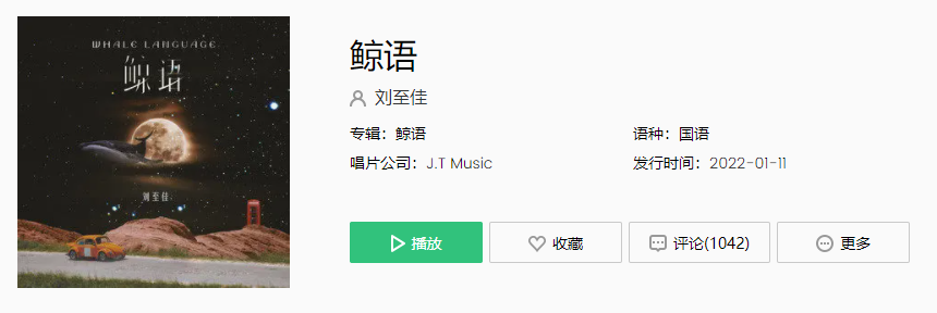 《抖音》鲸语歌曲介绍