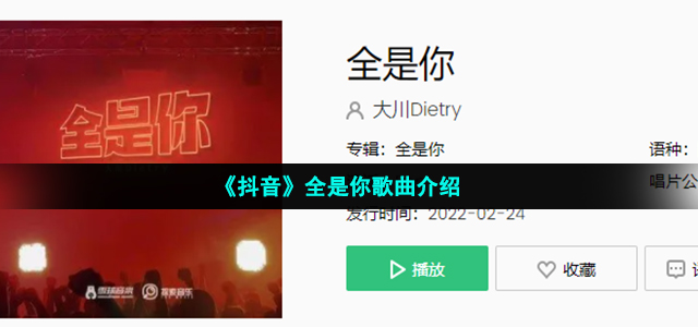 《抖音》全是你歌曲介绍