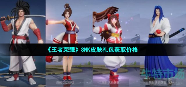 《王者荣耀》SNK皮肤礼包获取价格