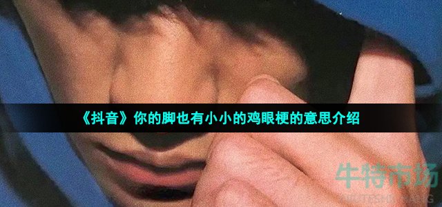 《抖音》你的脚也有小小的鸡眼梗的意思介绍