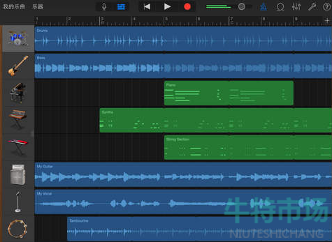 《GarageBand库乐队》软件功能介绍