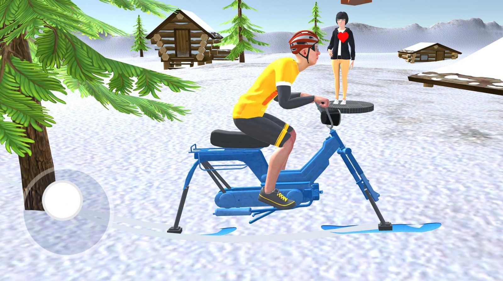 雪地自行车骑行