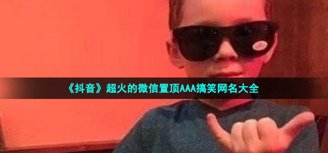 《抖音》超火的微信置顶AAA搞笑网名大全