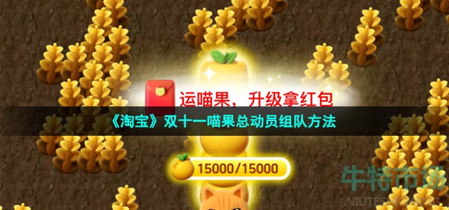 《淘宝》双十一喵果总动员组队方法