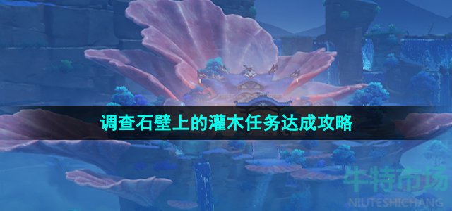 《原神》调查石壁上的灌木任务达成攻略