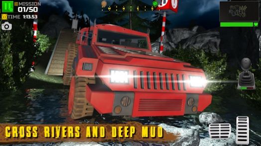4x4越野夜间驾驶