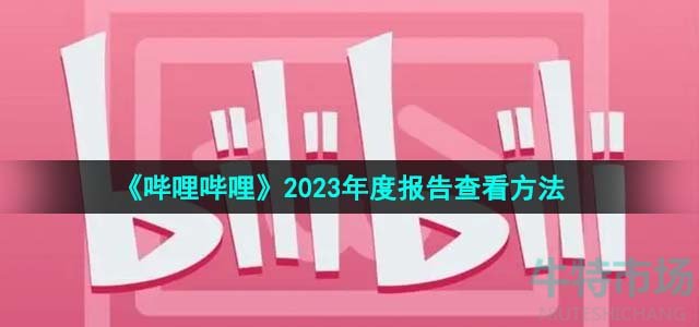 《哔哩哔哩》2023年度报告查看方法