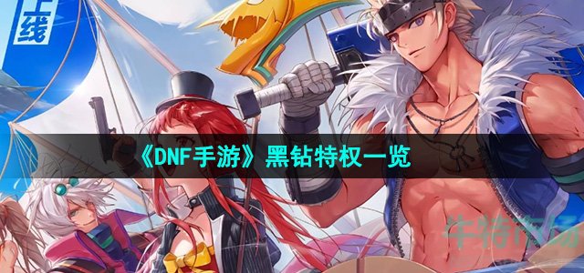 《DNF手游》黑钻特权一览