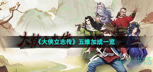 《大侠立志传》五维加成一览