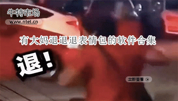 有大妈退退退表情包的软件合集