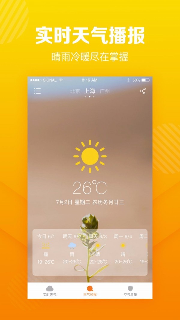 菠萝天气截图