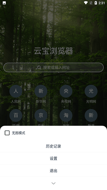 云宝浏览器截图