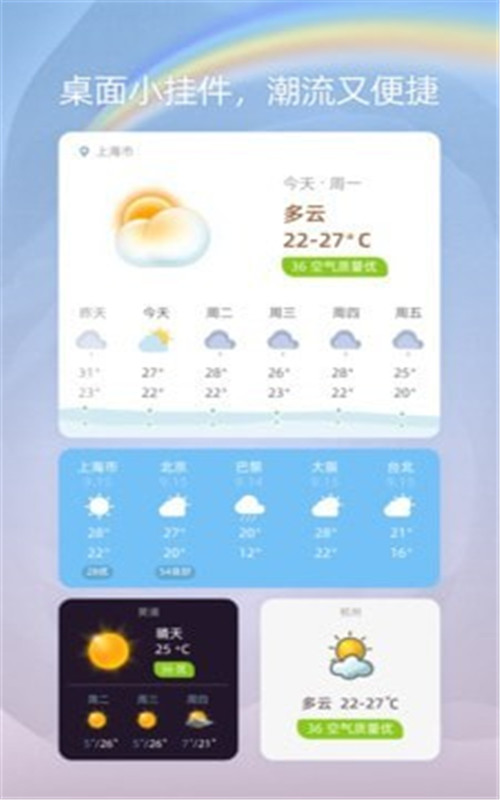 今天天气截图