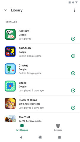 Google Play游戏截图