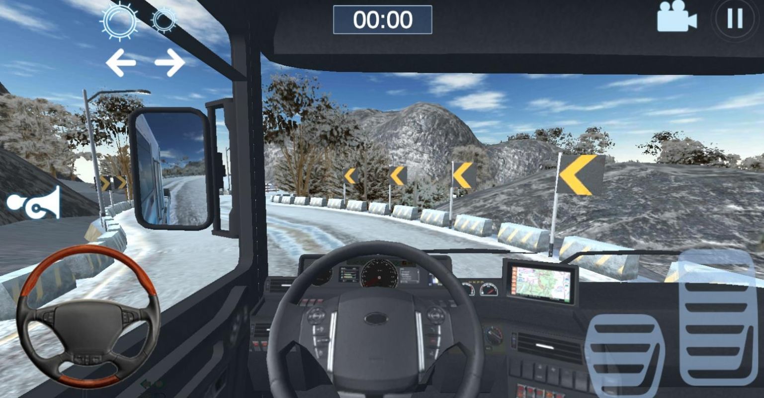 卡车模拟器雪山截图