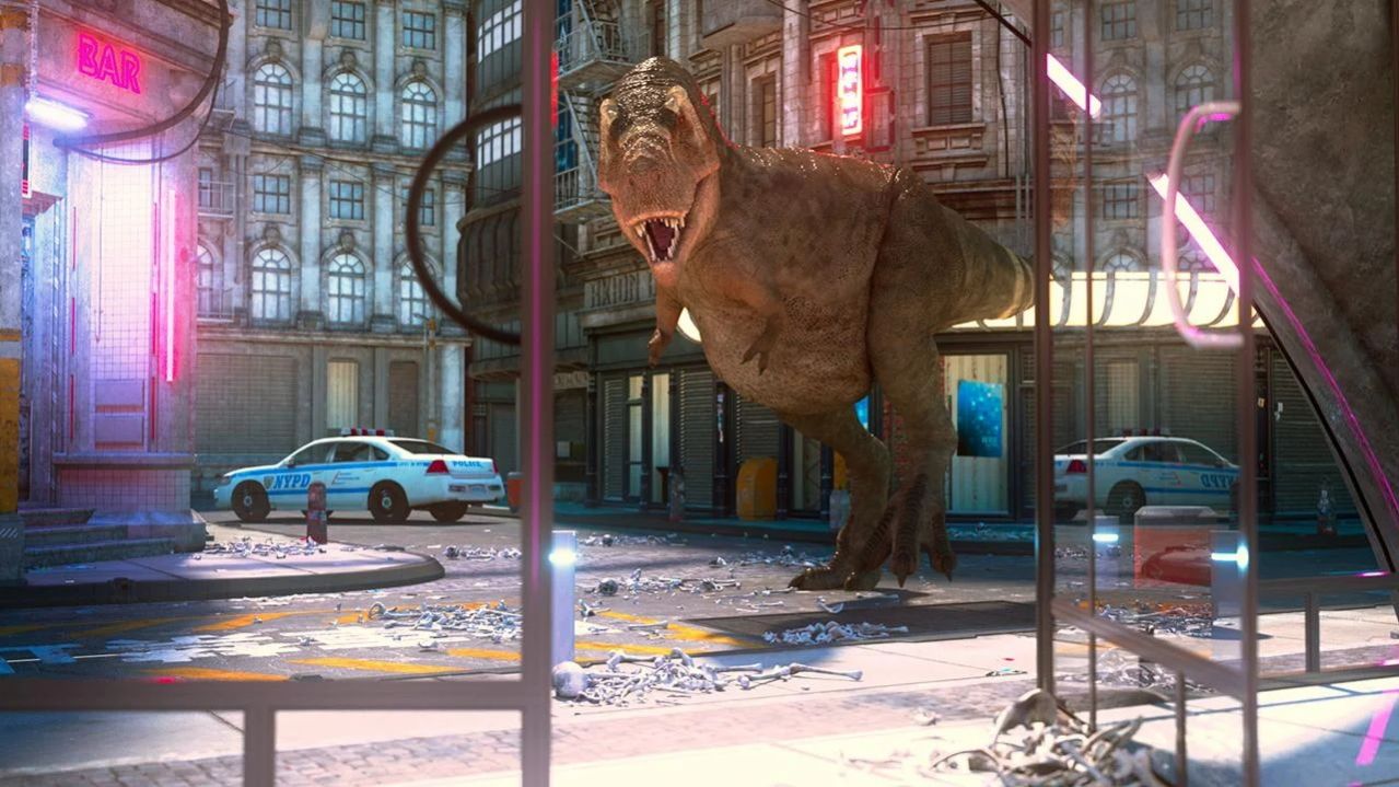 巨大恐龙破坏城市截图