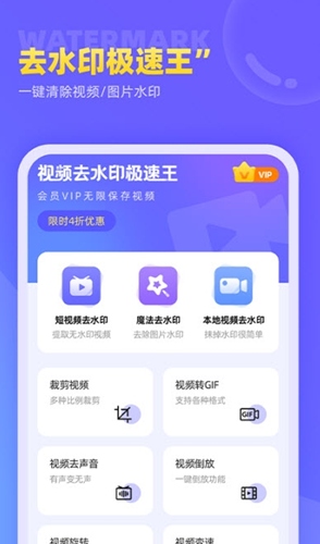 视频去水印极速王截图