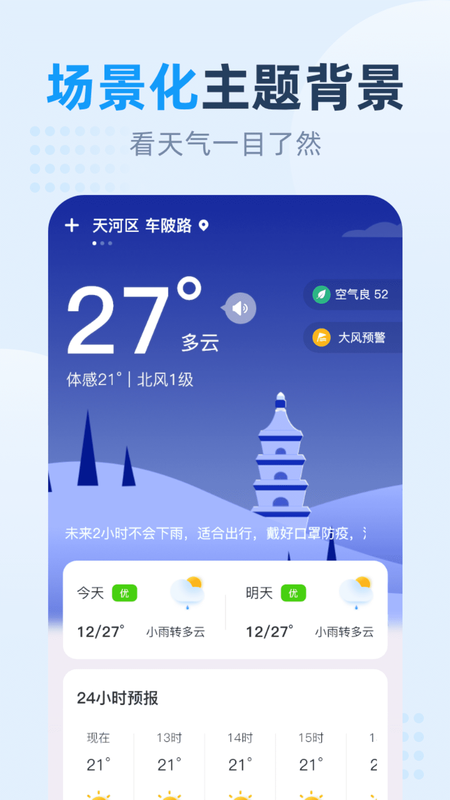 小时天气截图