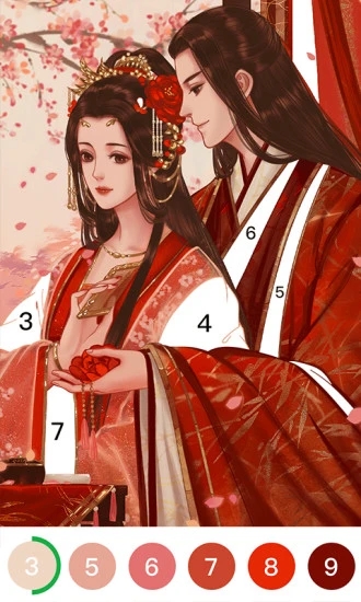 乐涂数字填色无限钻石截图
