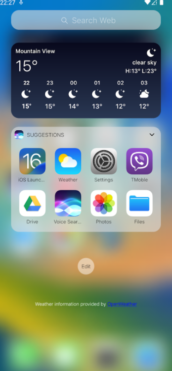 ios launcher控制中心截图