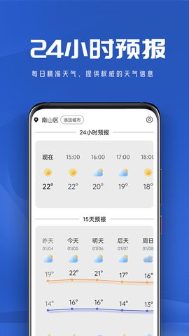 悠悠天气截图