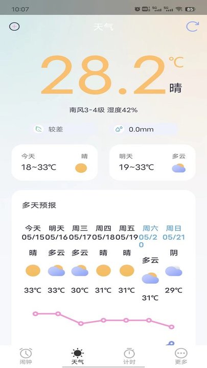 荣星闹钟截图