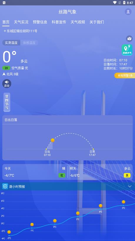 丝路气象截图