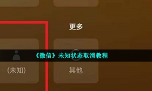 《微信》未知状态取消教程