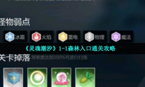 《灵魂潮汐》1-1森林入口通关攻略