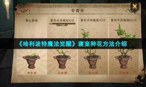 《哈利波特魔法觉醒》寝室种花方法介绍