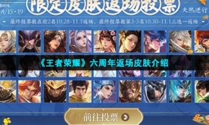 《王者荣耀》六周年返场皮肤介绍