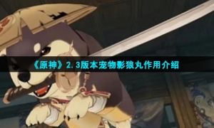 《原神》2.3版本宠物影狼丸作用介绍