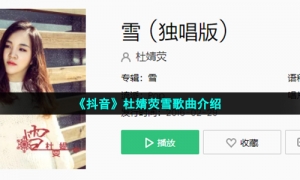 《抖音》杜婧荧雪歌曲介绍