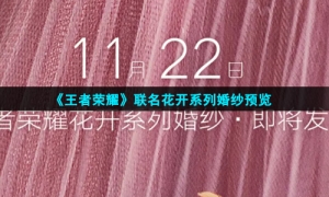 《王者荣耀》联名花开系列婚纱预览