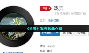 《抖音》戏弄歌曲介绍