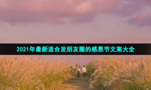2021年最新适合发朋友圈的感恩节文案大全