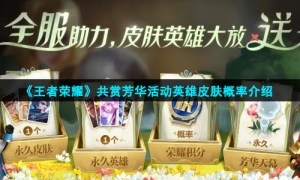 《王者荣耀》共赏芳华活动英雄皮肤概率介绍