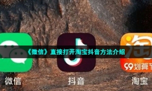《微信》直接打开淘宝抖音方法介绍