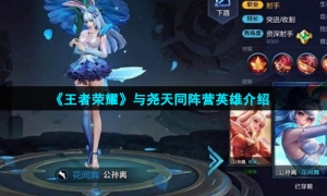 《王者荣耀》与尧天同阵营英雄介绍