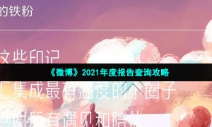 《微博》2021年度报告查询攻略