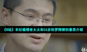 《B站》衣衫褴褛老太太和26岁的罗翔梗的意思介绍