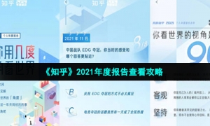 《知乎》2021年度报告查看攻略