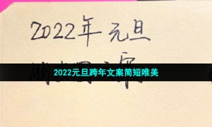 2022元旦跨年文案简短唯美