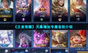 《王者荣耀》天幕增加专属音效介绍