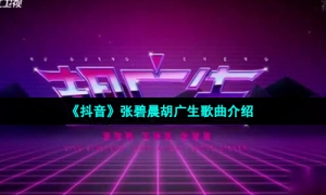 《抖音》张碧晨胡广生歌曲介绍